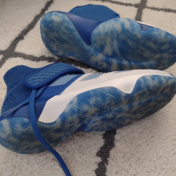 ADIDAS HARDING WHITE AND BLUE NEW SIZE 7.5 - Picture 2 of 5